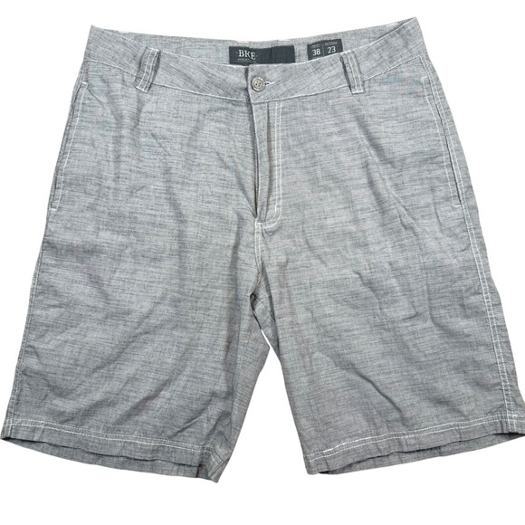 BKE Other - BKE Buckle Athletic Fit Shorts Gray Casual Flat Front Mens Size 38